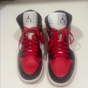 Jordan Men's blue Red, and White Sneakers